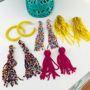 Assorted beaded earrings